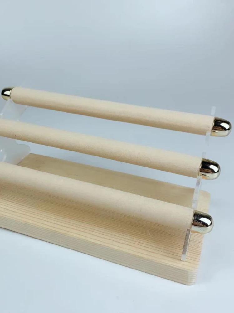 3 Layers Acrylic Suede Ring Storage Display Rack Jewelry Storage Organizer Transparent Jewelry Display Multiple Style Options