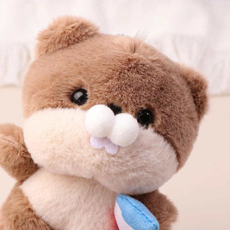 Мультяшная плюшевая кукла-выдра милая мягкая набивная кукла-Зверюшка брелок