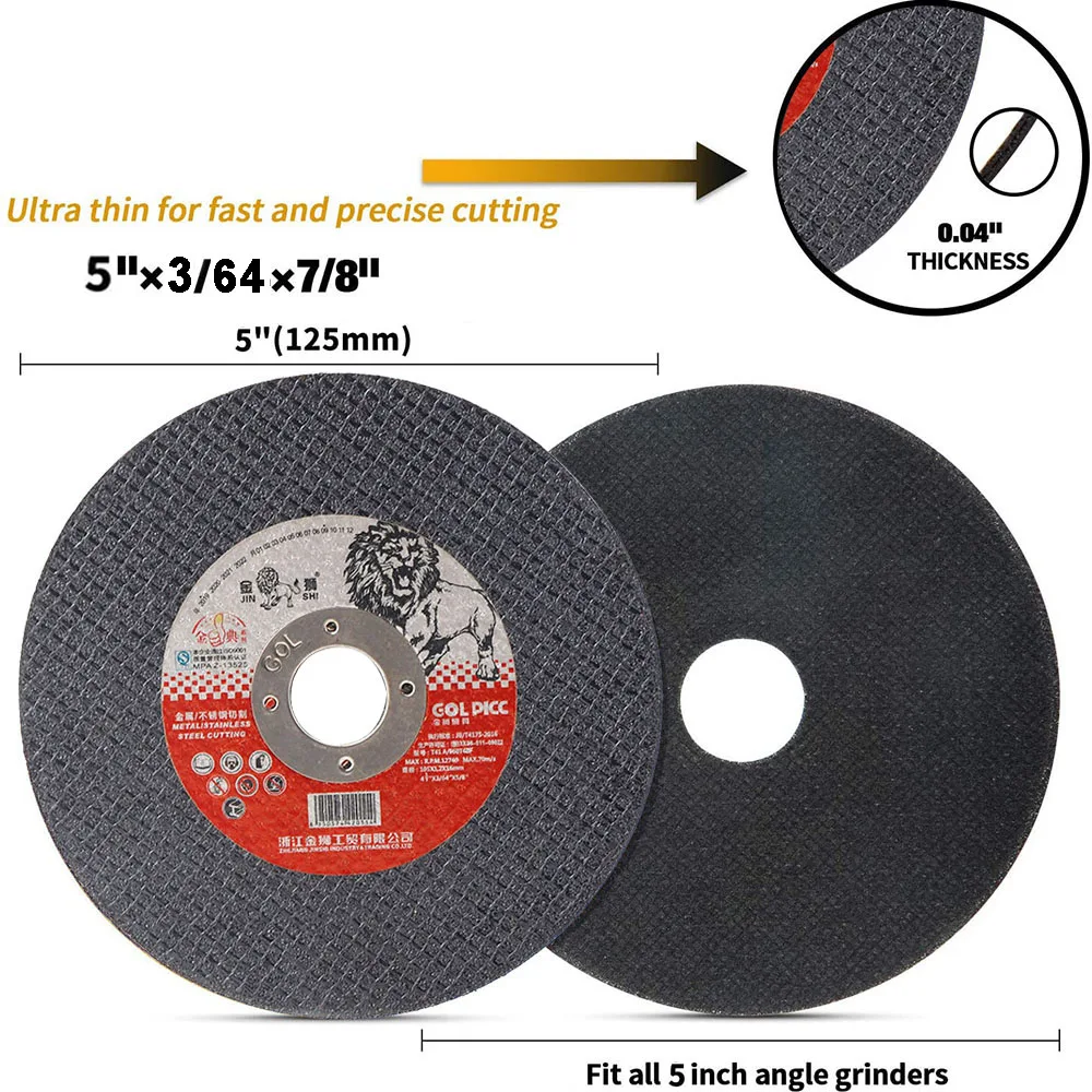 Корундовый шлифовальный круг плоской формы 125 мм отрезной диск по металлу для