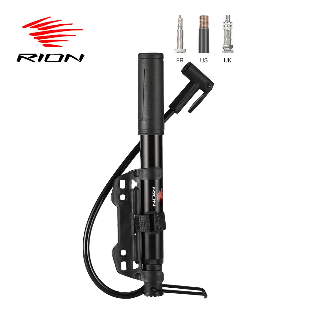 

RION Bicycle Pump Road Bike Air Inflator Tire MTB Accessories Portable Balloons High Pressure Floor Injector Lightweight Mini