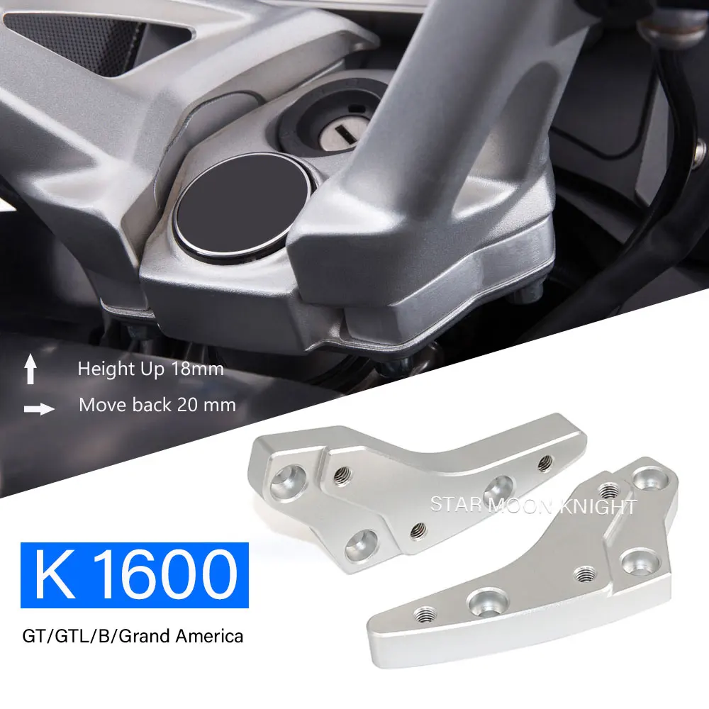

Motorcycle Handle Bar Riser For BMW K 1600 B GT GTL GA Grand America K1600B K1600GT K1600GTL 2017 Handlebar Clamp Extend Adapter