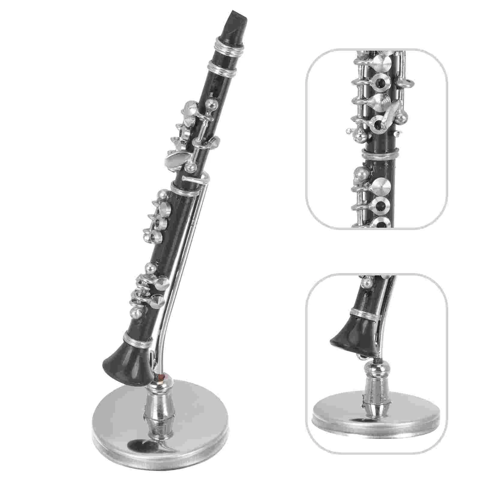 

Clarinet Miniature Mini Musical Model Instrument Instruments Wind Models Ornament Decor