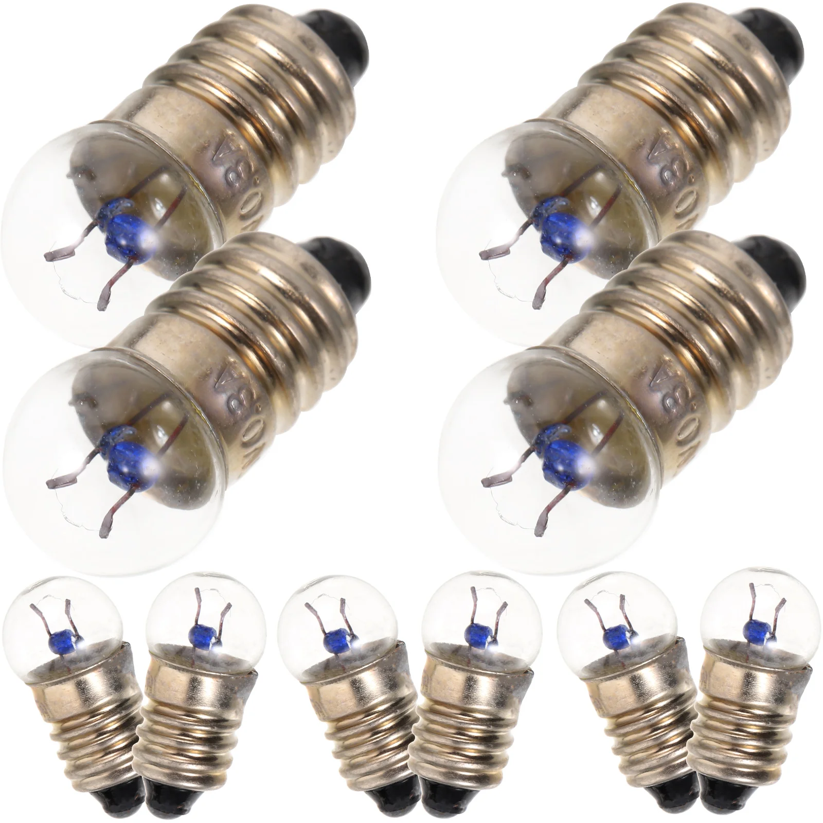 

10pcs E10 Small Light Bulb: 2 5V 0 3A Miniature Screw Base Electric Bead for Home Experiment Circuit Electrical Test