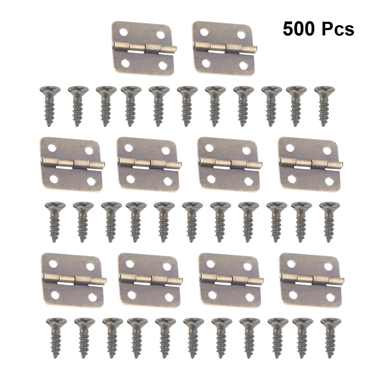 

100pcs Door Hinges Stainless Steel Hinge Flap Hinge Satin Nickel Door Hinge with 400pcs Screws for Drawer Door Cabinet Cupboard