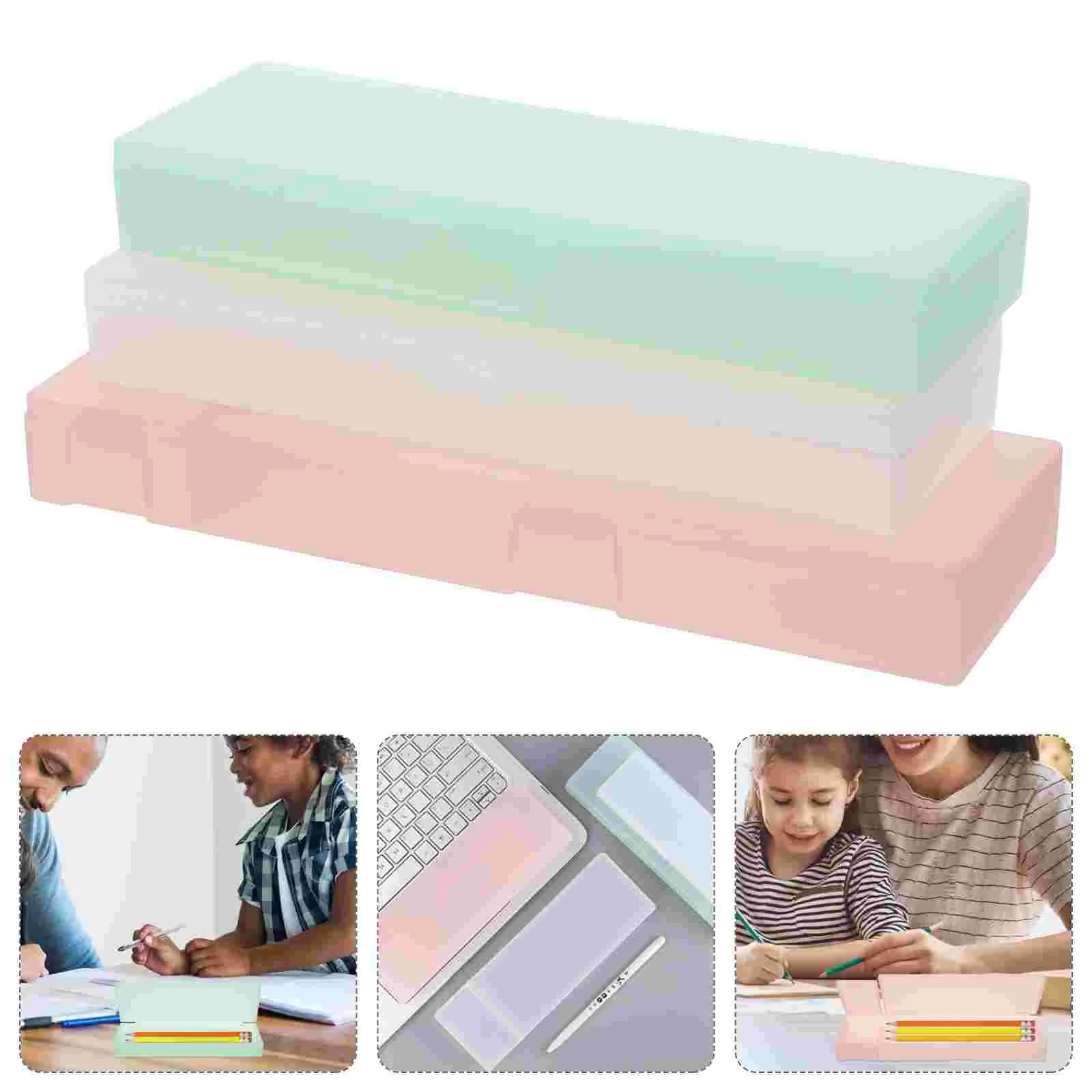 

6 шт., жесткие пластиковые разноцветные большие пластиковые коробки