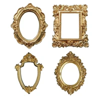 golden retro photo frame nail art jewelry decoration display picture frames decoration home