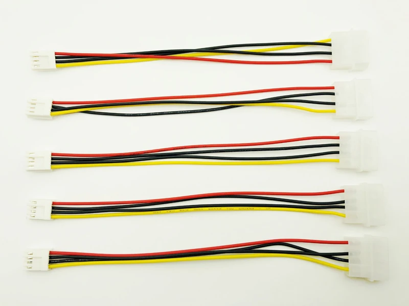 

5 шт., кабель питания Molex IDE папа-4P ATA мама