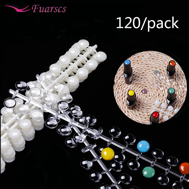 120 шт./компл. цветной стол для дизайна ногтей акриловый УФ-Гель-лак дисплей 12 мм