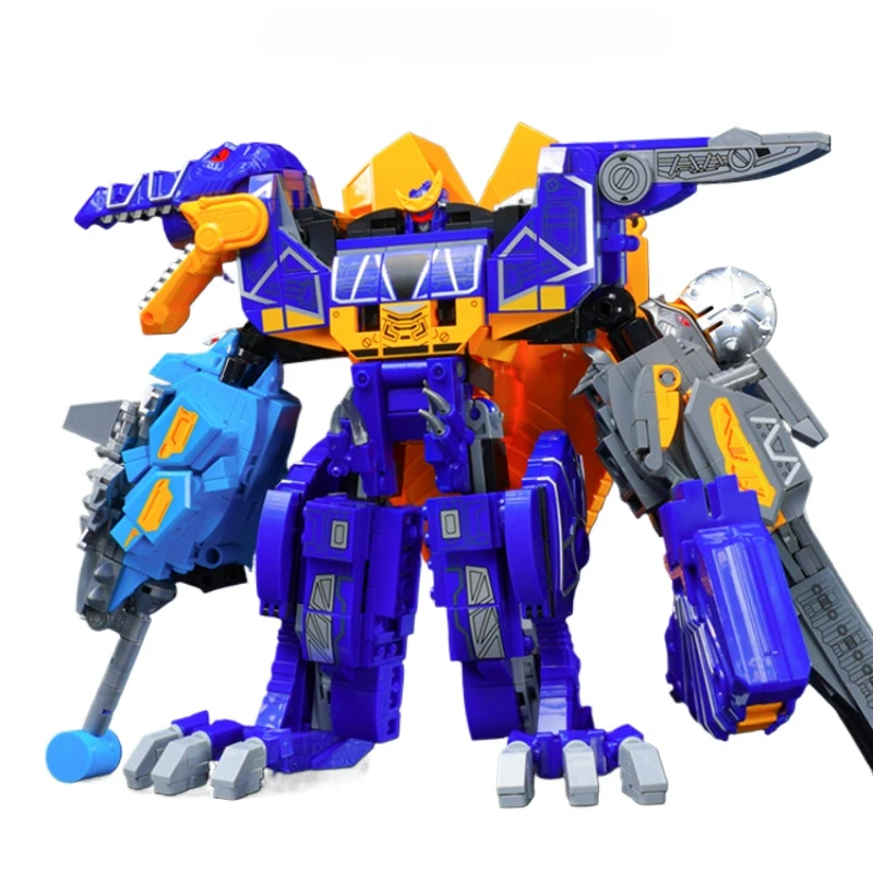Фото Новый Zyuden Sentai Kyoryuger аниме игра периферия укус модель дракона сильный дракон Бог динозавр сборка ручная работа игрушка для мальчика подарок №1
