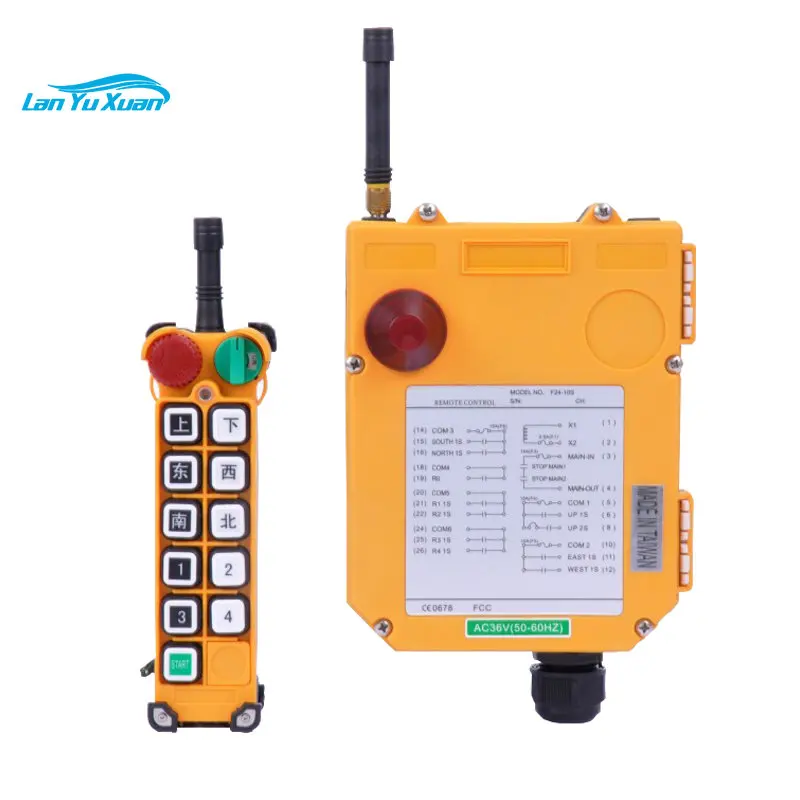 

Hot Sale 12V 10 Keys Double Speed RF Remote Control Controller For Electric Hoist Universal Elevator Crane Radio Remote Control