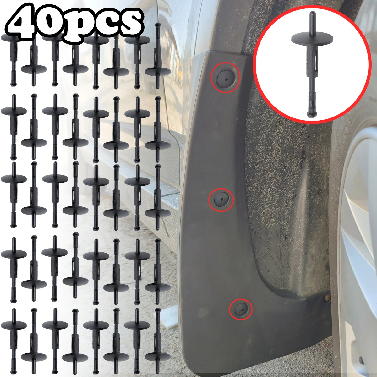 

40 шт., зажим для колесной арки, брызговик, бампер, накладка, заклепки, крепеж 51717002953 для BMW X5 E53 E70 F15 F85 X1 E84 E83 F25 E36 E85