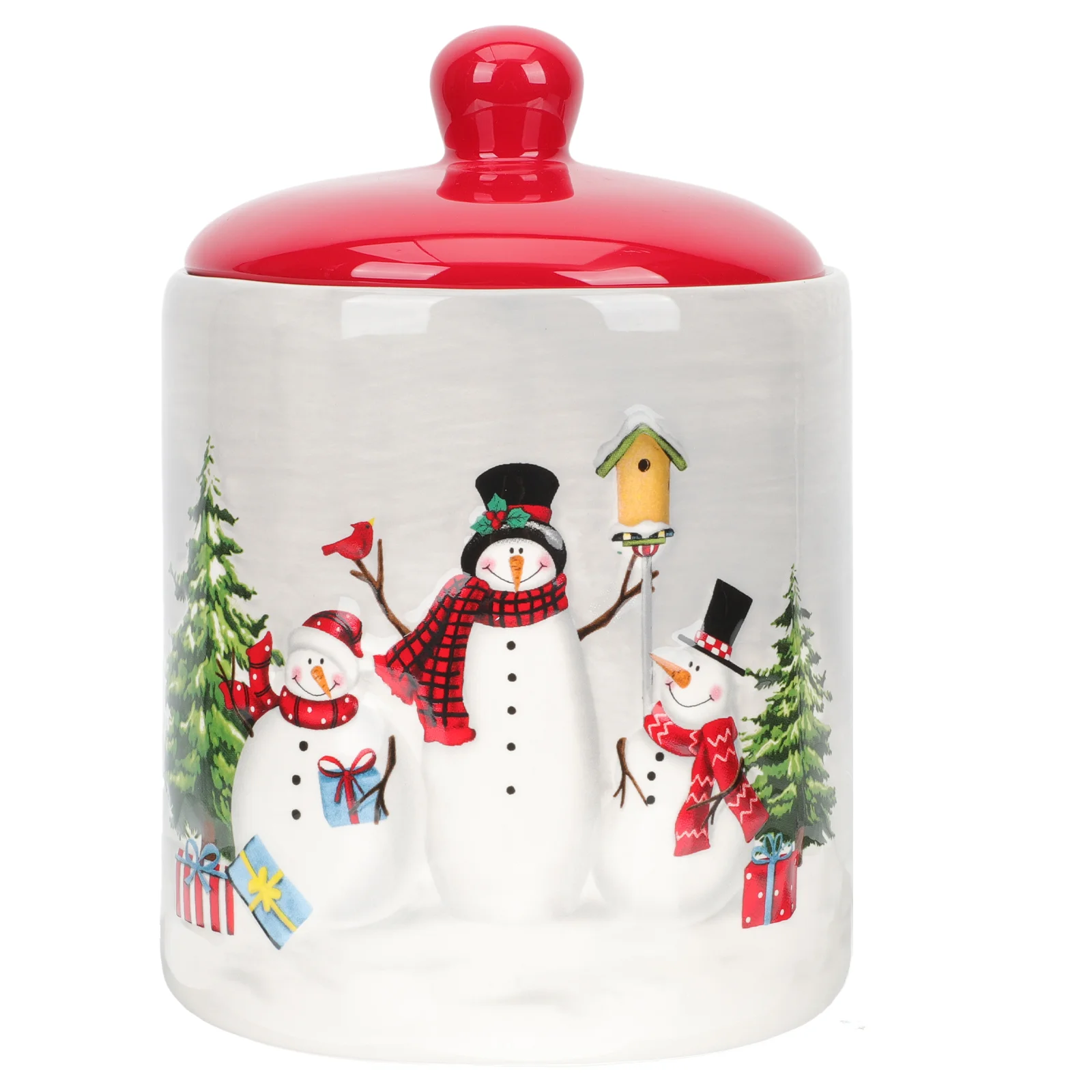 

Jar Candy Ceramic Cookie Christmas Jars Canistercontainer Tea Snowmanbiscuit Holiday Storage Lid Coffeekitchen Party Containers
