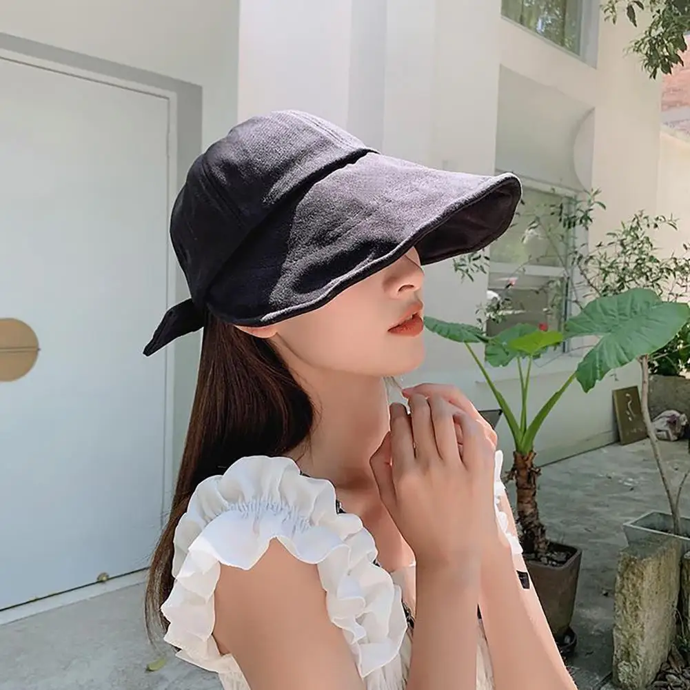 

Versatile Neck Flap Outdoor Large Wide Brim Fishing Hat Camping Hat Cotton Silky Surface