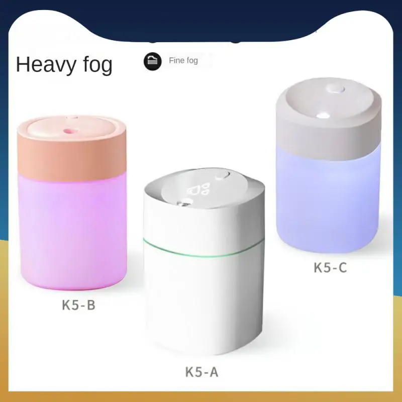

For Bedroom Home Car Diffuser Humidifier Sprayer Usb Charging Air Purifier Humificador 200ml With Led Color Night Lamp