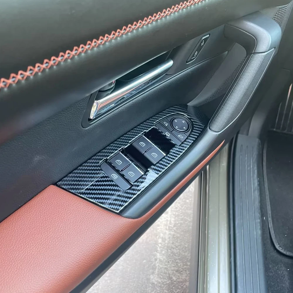 

Автомобильные аксессуары Abs окно поднимается крышка стеклянная кнопка переключения для Mazda CX-50 CX50 cx-50 углеродное волокно 2023 внутренние автозапчасти
