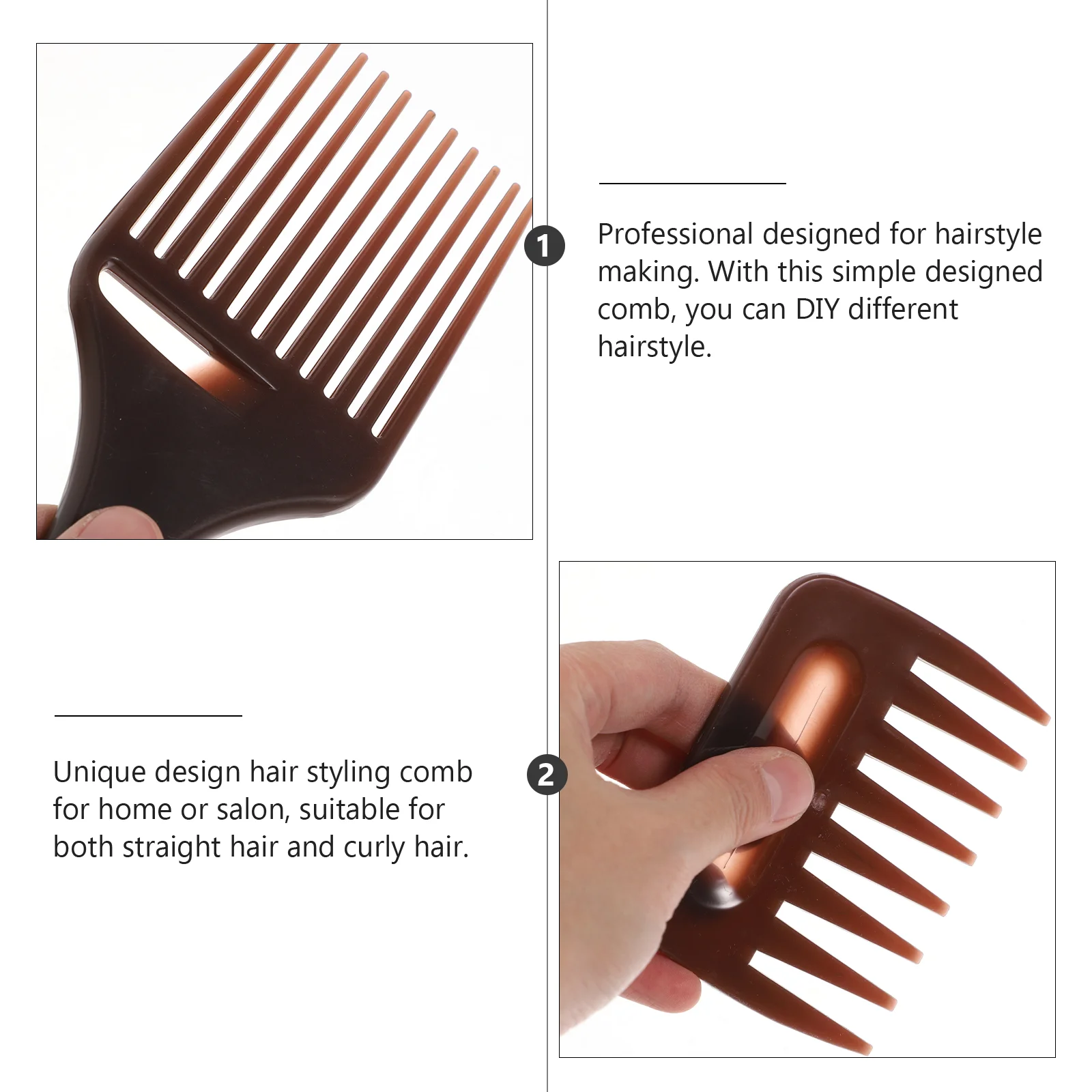 2 шт. расческа для укладки волос триммер с разъемным концом инструменты вьющихся