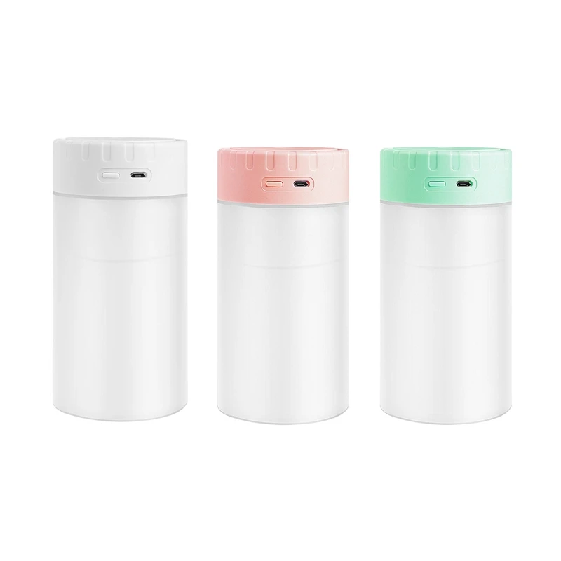 

400ML Air Humidifier Ultrasonic Large Capacity Portable Sprayer USB Essential Oil Atomizer Diffuser Purifier Lamp