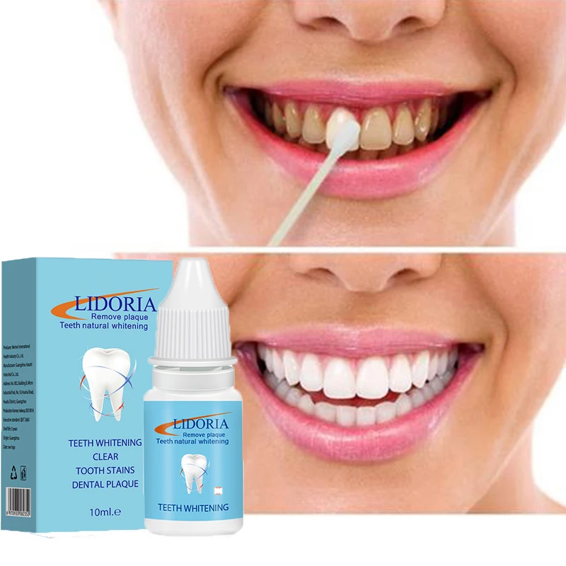 

LIDORIA Teeth Whitening Essence Remove Plaque Stain Teeth Oral Hygiene Care Products Fresh Breath Teeth Cleaning Dental Tool