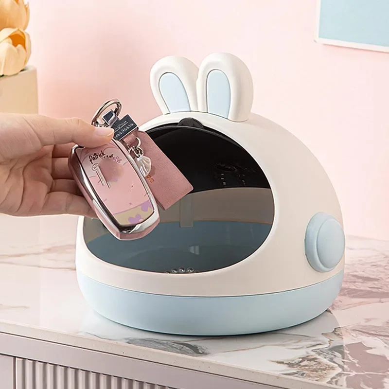 Фото Коробка для хранения детских вещей с ковриком для кукол Labubu Cute Bunny, модуль для сна, колыбель-кровать, аксессуары для кукольной мебели №2