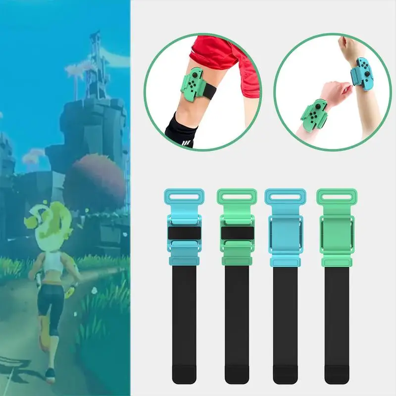 

2 Pair Game Elastic Wrist Straps Bracelet Straps For Controller Controller Wrist Dance Band Accessories Armband