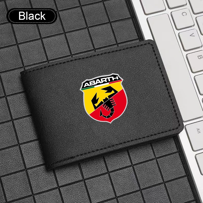 

Leather Car Driving Documents Case Credit Card 6 Cards Driver License Holder For Fiat Abarth 595 Abarth 500 abarth 124 spide