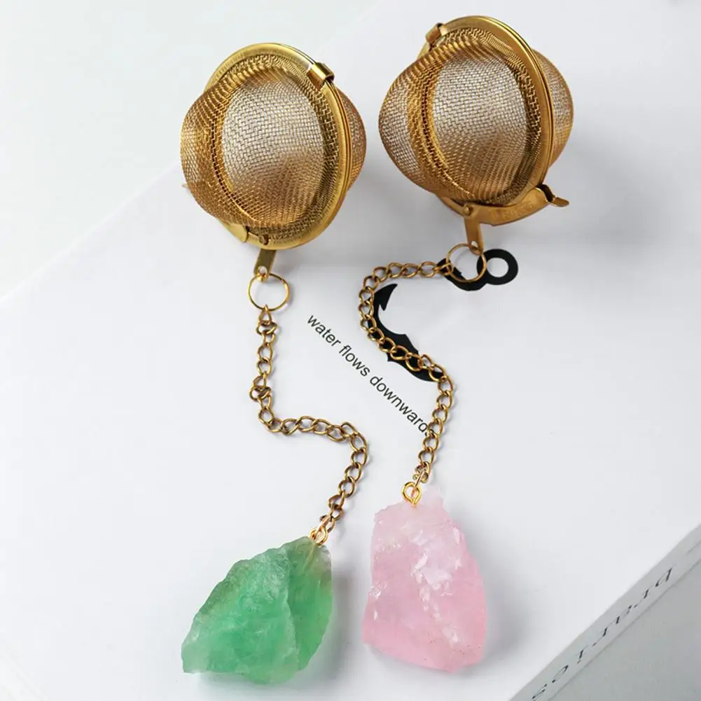 

Tea Infuser Fine Mesh Reusable Buckle Design Unpolished Decorative Herb Strainer Tea Strainer for Gift