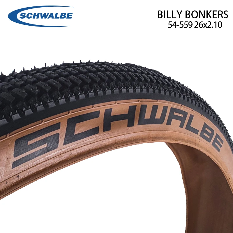 

SCHWALBE BILLY BONKERS 54-559 26x2.10 Brown Edge Folding Tire for Dirt Jump MTB Bike PumpTrack Bicycle Tyre Cycling Parts