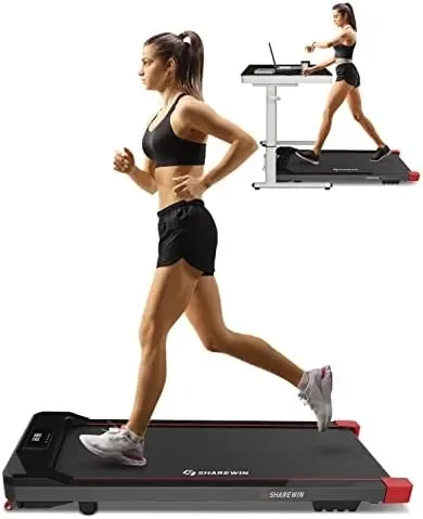 

Under Desk Treadmill, Walking Pad Treadmill 300 lb Capacity, Desk Treadmill Exercise Machine with Remote Control and LED Display