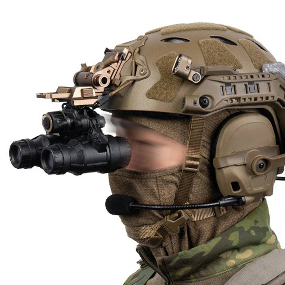Тактическая макетная модель очков ночного видения (NVG) для страйкбола с боковым откидным механизмом и ремешком против потери для шлема, для косплея в стиле CS. (art.: 3920dd2aa70ca) - 3920dd2aa70ca