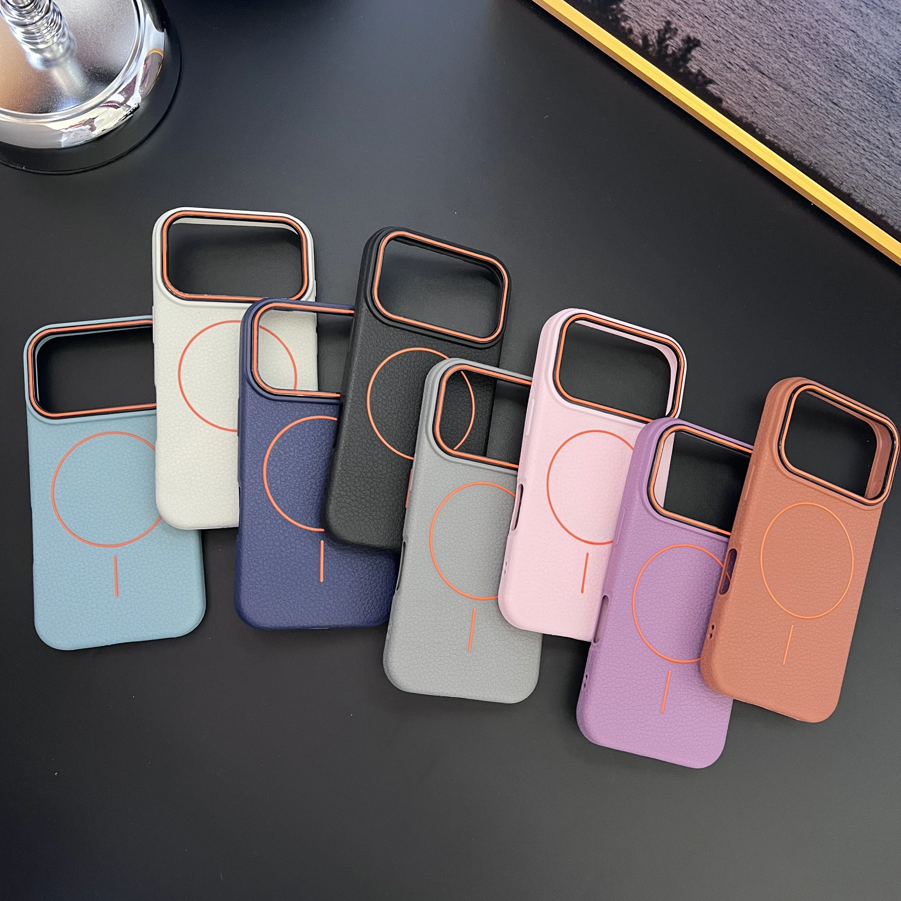 Для iPhone 17 pro max Матовый хитовый цветной чехол с рисунком личи Магнитный чехол для телефона для iPhone 17, 16, 15, 14, 13, 12, 11 Pro max (art.: 3920d3ddfe2ca) - 3920d3ddfe2ca