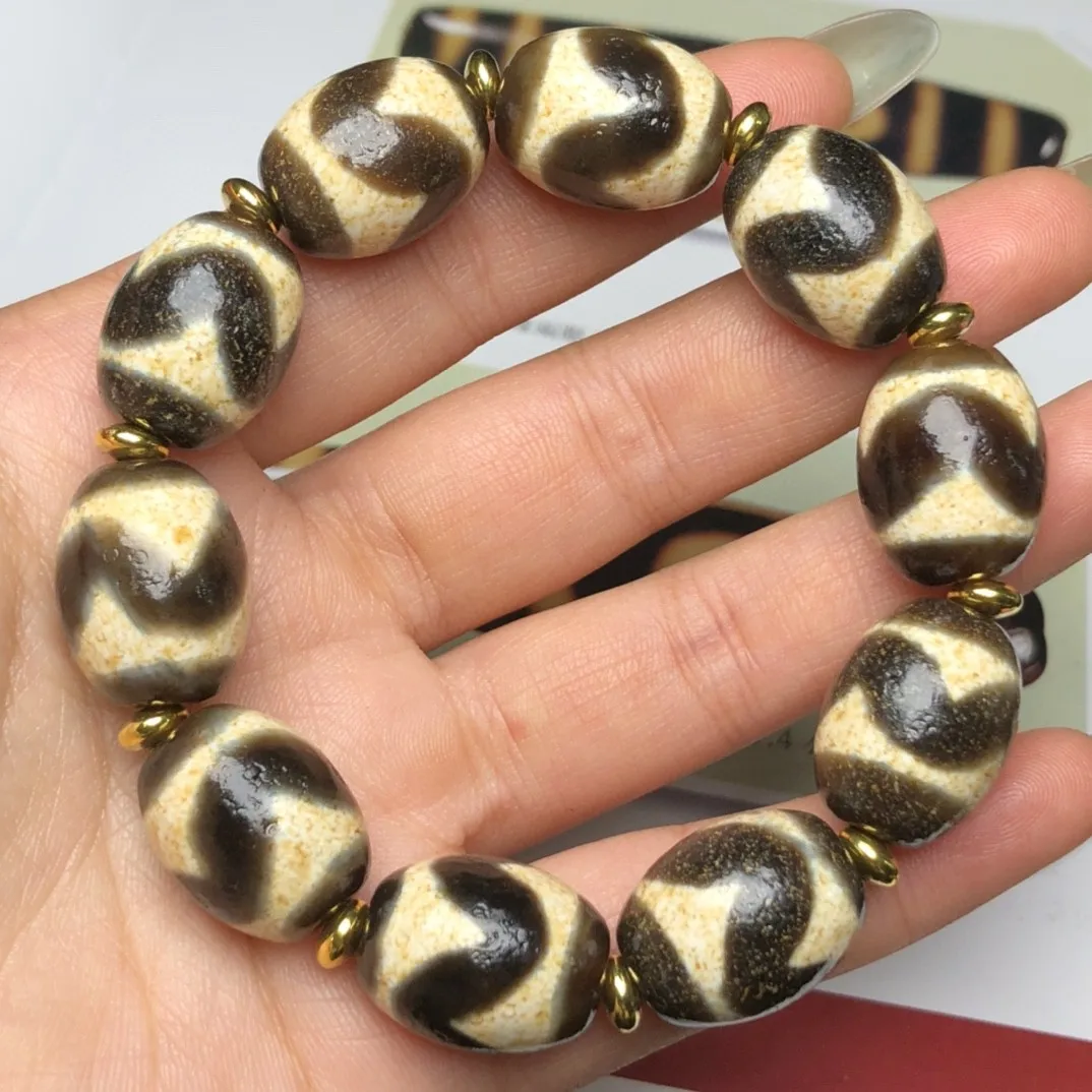 Браслет-ведро с высоким содержанием масла Daluo Ya желтый тигр Tianzhu ожерелье из