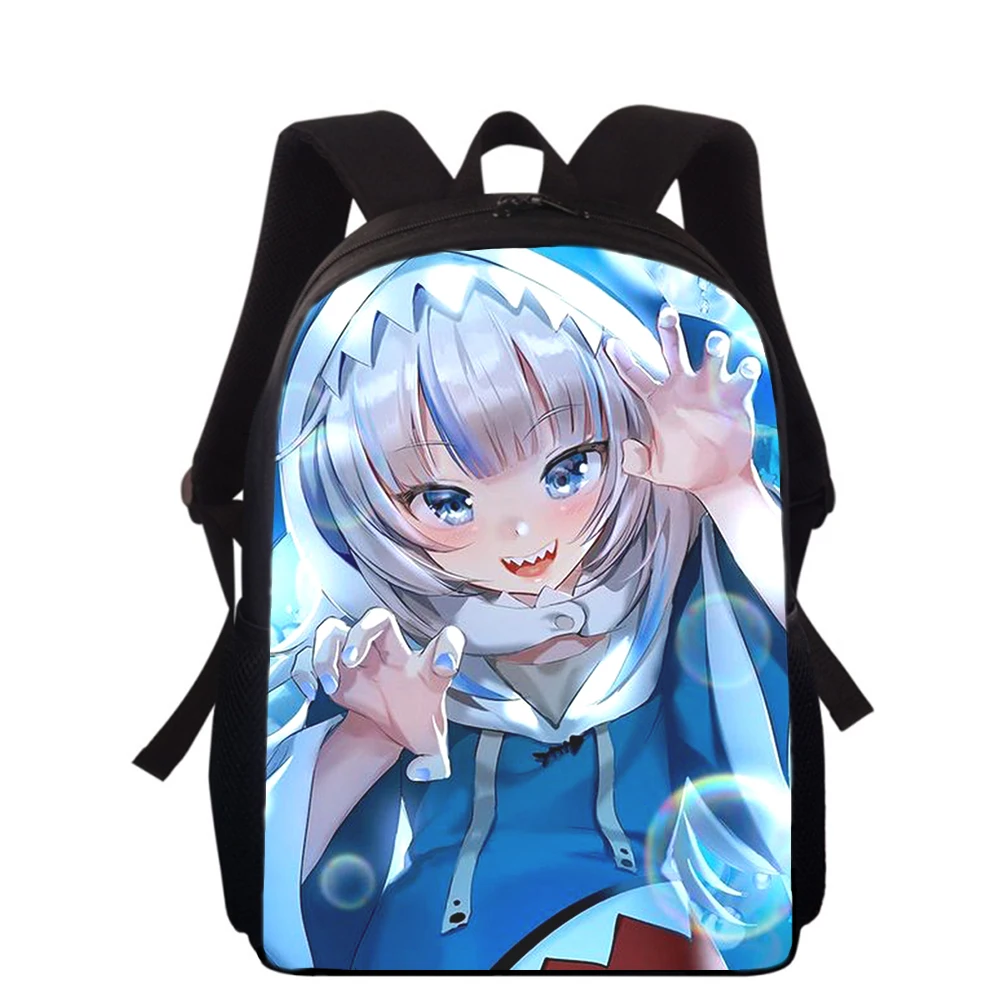 Gawr Gura hololive girl 15” 3D Print Kids Backpack Primary School Bags for Boys Girls Back Pack Students School Book Bags