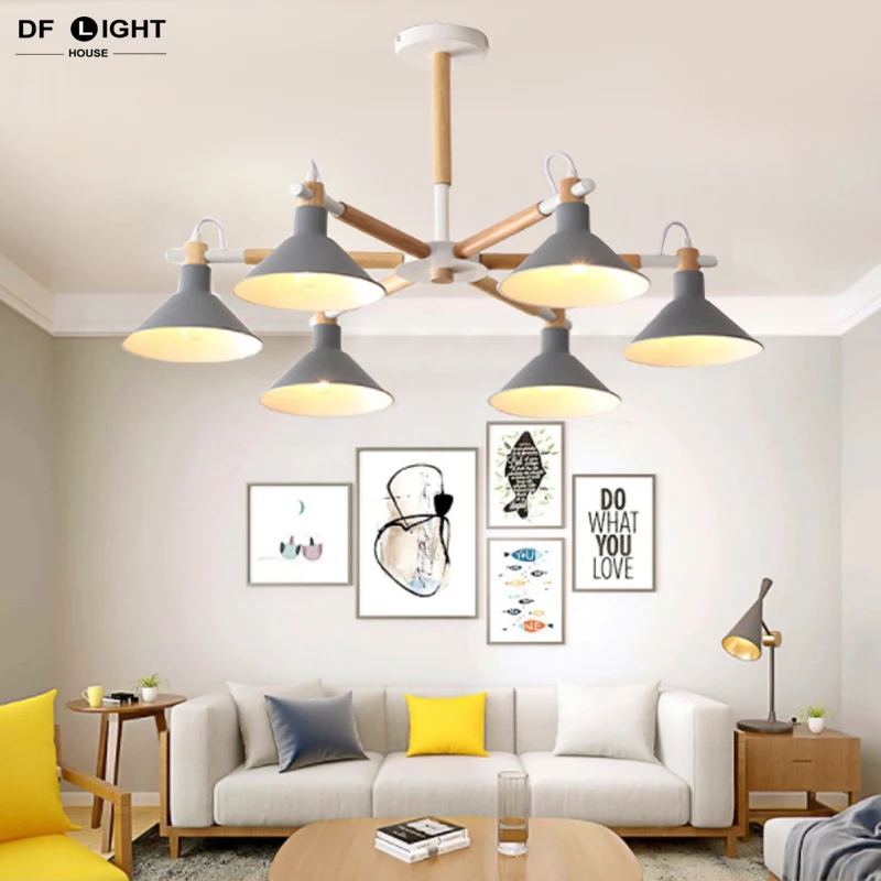 

Современная деревянная люстра лампа для спальни гостиная светодиодные светильники кухонная люстра 220 В потолочный светильник E27 домашний декор осветительные лампы
