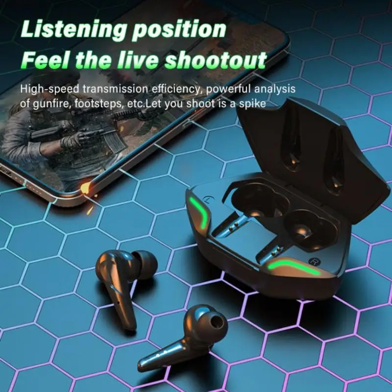 

TWS wireless headset bluetooth compatible headset sports gaming headset suitable for all smartphones