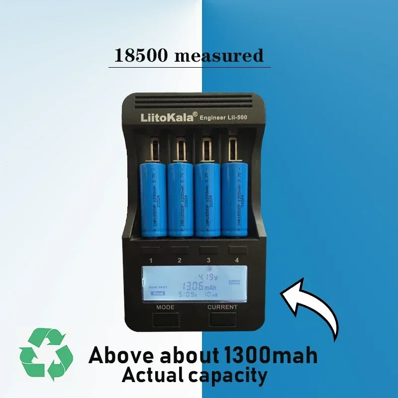 

NEW 18500 Battery 3.7V 1200mAh Rechargeable Lithium-ion Battery, 3.7V Special Lithium-ion Battery for Strong Light Flashlights