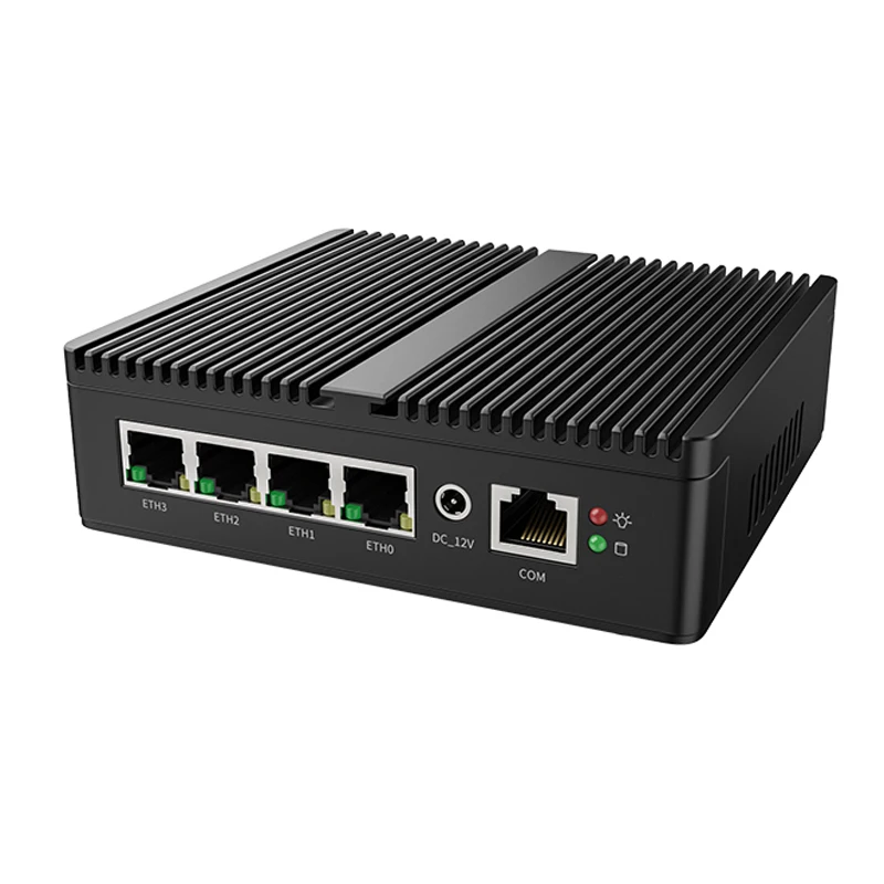 Fanless Mini Soft Router Celeron N5105 Quad Core 4*Intel I225 2.5GbE Nics 2*DDR4 NVMe Firewall Appliance pfSense Mini PC AES-NI