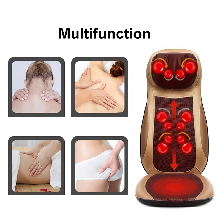 Массажная подушка для спины и 8 головок