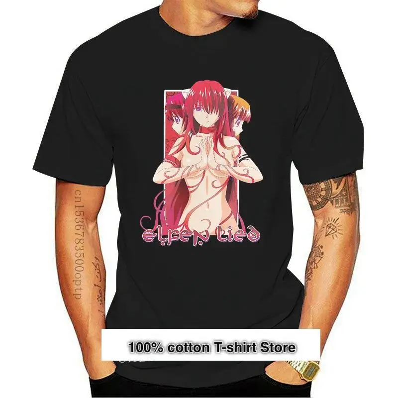 

2021 новый летний стиль 2021 Повседневная футболка Elfen Lied T camisa