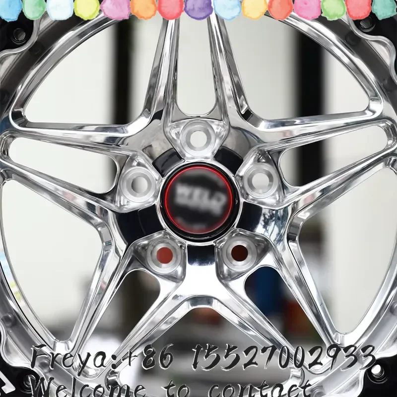 Фото Кованые диски WELD S81 Drag Beadlock 17x10 15x10 5x114.3 5x4.5, полированные, 5 спиц, вылет 3-4, для Mustang GT Drag Wheels №4