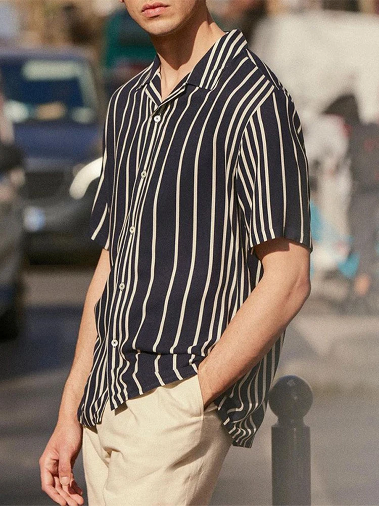 mens short sleeve print shirt