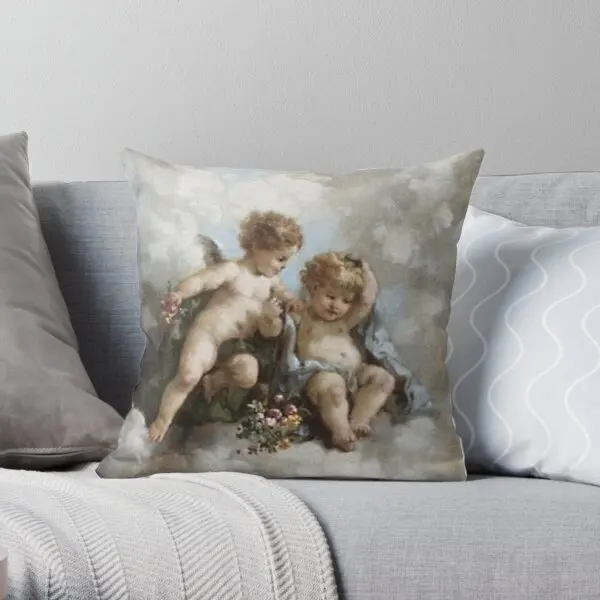 

Подушка-наволочка с принтом в стиле эстетики возрождения