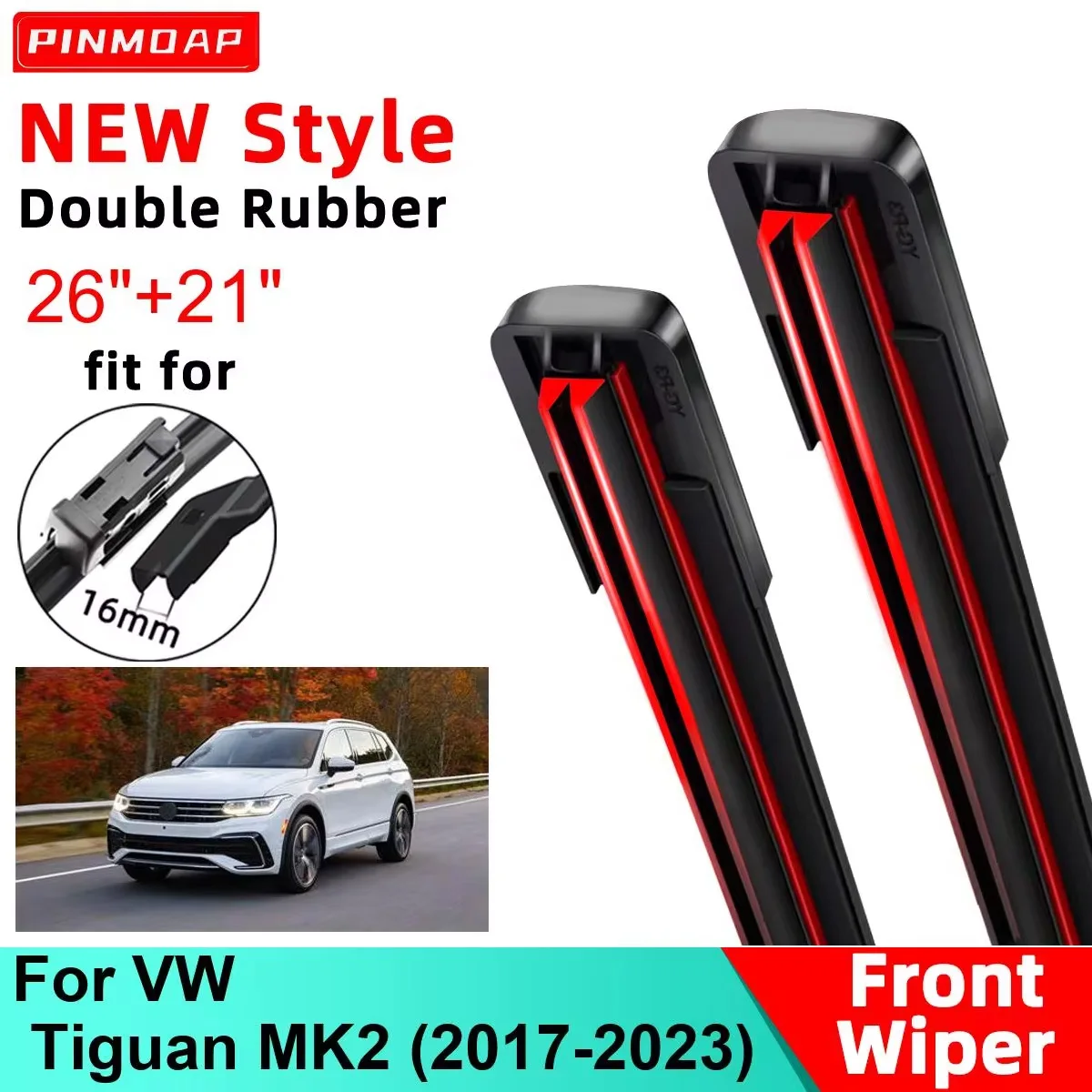 

Щетки Стеклоочистителя Переднего Стекла VW Tiguan MK2 2017-2023, Набор Из 2 Шт.