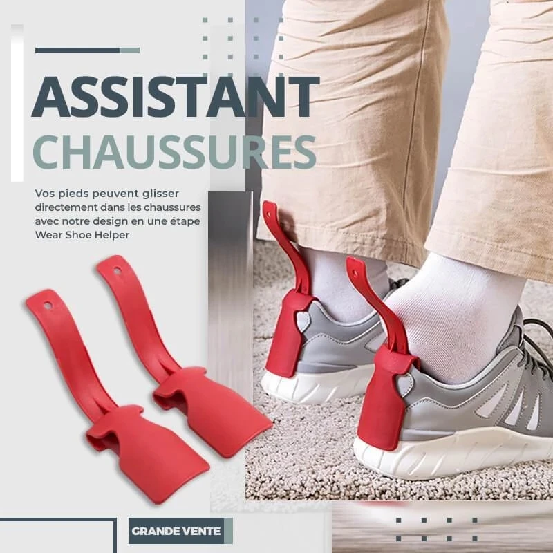 

2PCS Lazy Unisex Wear Shoe Horn Helper Shoehorn Shoe Easy on and off Shoe Sturdy Slip Aid Dropshipping