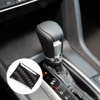 Ручка переключения передач для салона автомобиля из углеродного волокна, накладка на головку, наклейка, отделка для Honda Civic 10 поколения 2016 2017 2018