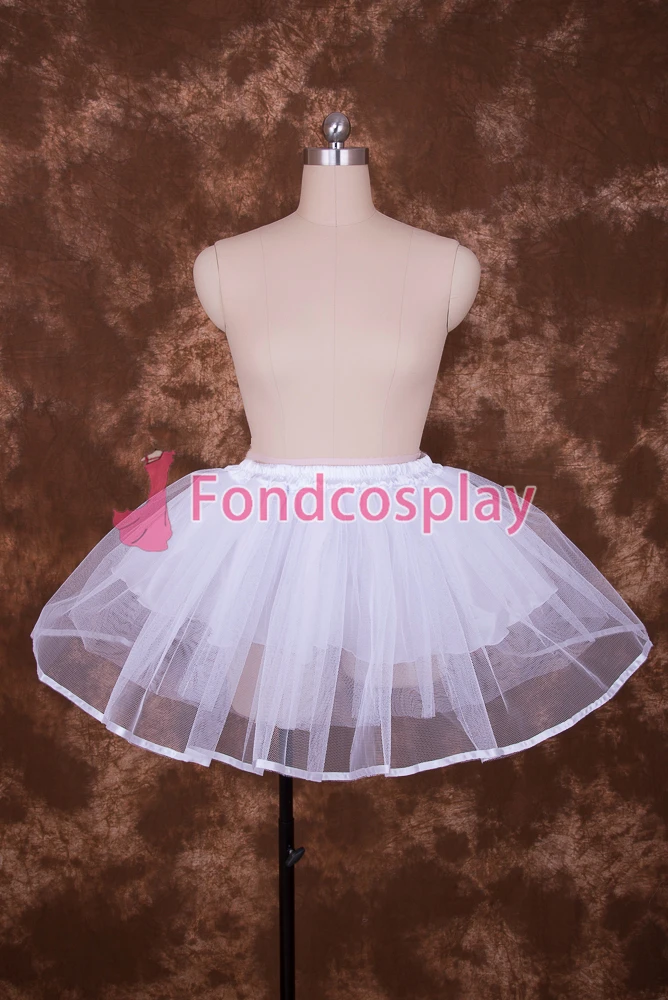 

tailor-made sexy adult dressing cross maid sissy short white hard yarn petticoat costume cosplay accessories tv/cd[q002]