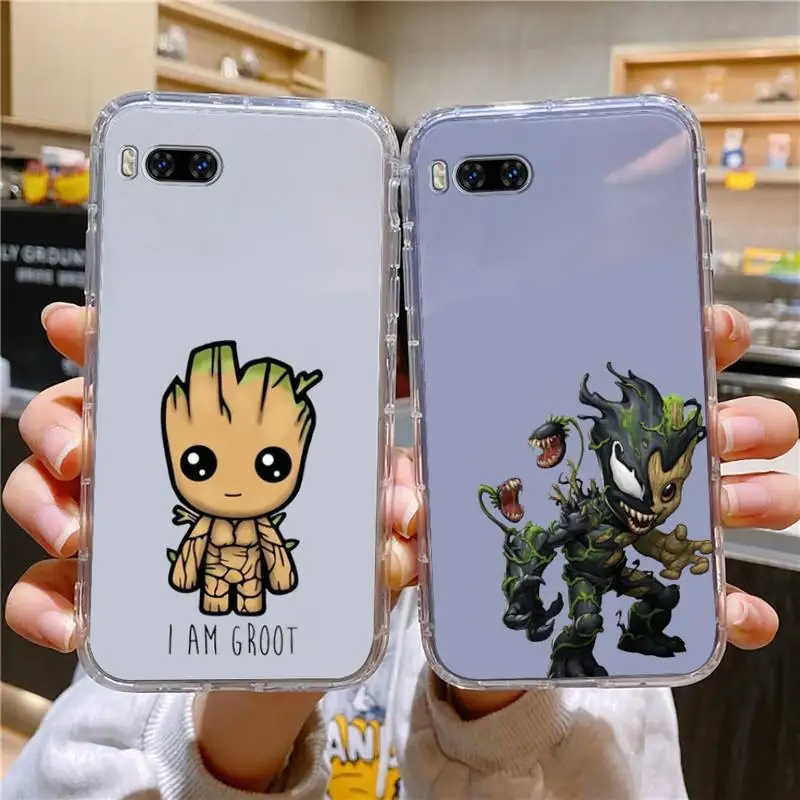 

I Am Groot Venom Phone Case For Huawei Mate P10 P20 P30 P40 P50 Smart Z Honor 50 60 70 Pro Lite Transparent Case