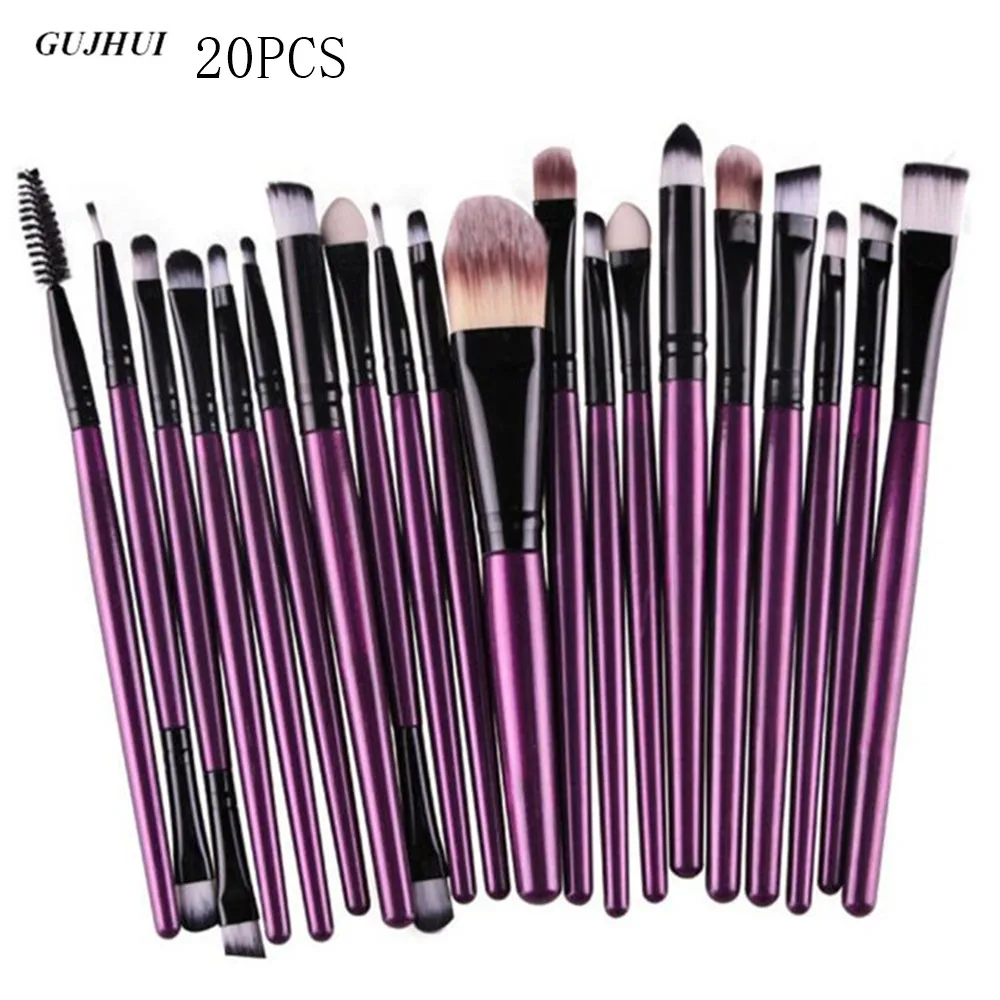 

20Pcs Makeup Brushes Set Pro Powder Blush Foundation Eyeshadow Eyeliner Lip Cosmetic mixing Brushes Tool highlighter brush