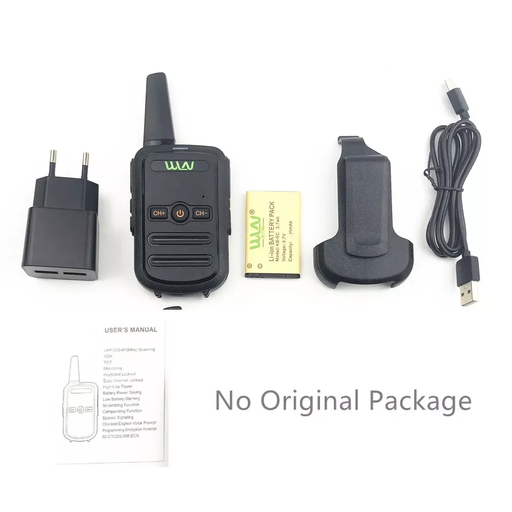 Walkie-talkie professional mini color ultra-thin ultra-small USB direct charging