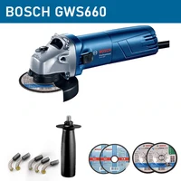 Bosch GWS660 Grinder Hand Grinder Cutting Machine Multifunctional Grinding Wheel Metal Polishing Cutting Grinding Power Tools