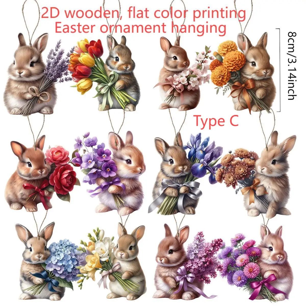 

Деревянные подвесные зайцы для Пасхи